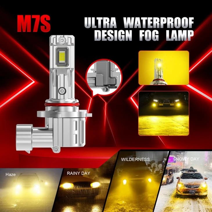Mini Halogen Size Fanless H4 Car LED Fog Light high quality
